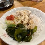 居酒屋 若大将 - 鶏皮ポン酢