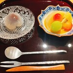 御料理 ふじ田 - 福岡のもも マスカット サクランボ
      ゴールドキュウイ
      くずまんじゅう