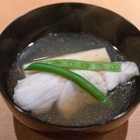 淡流 - 2025.6 お椀（赤穂産アコウ、蒸し素麺、インゲン豆）