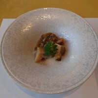 中納言 大阪駅前第3ビル店 - 前菜　鮑と松前漬け
