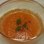 水上山荘 - トマトの冷スープ