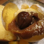 モンプチコションローズ - 26年9月　球体のモンブラン　断面アップ