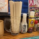 宮原酒場 もつ焼きエビス参 - 卓上調味料