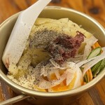 宮原酒場 もつ焼きエビス参 - ポテトサラダ　500円