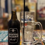 宮原酒場 もつ焼きエビス参 - ホッピーセット　580円