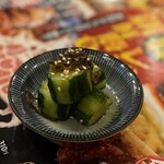 宮原酒場 もつ焼きエビス参 - お通し　220円