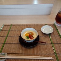 天婦羅 桂 いし坂 - 冷やし茶碗蒸し