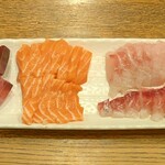 ディオ - 天然はまち / サーモン / 黒鯛(チヌ) 刺身 (2025.07.01)
