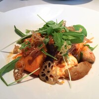 TOOTH TOOTH GARDEN RESTAURANT - お野菜たっぷりトマトソースパスタ TOOTH TOOTH GARDEN RESTAURANT - お野菜たっぷりトマトソースパスタ