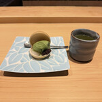 湘南沖地蟹専門店ふじ月 - 甘味　最中/白玉/抹茶アイス/小豆/生玄米茶