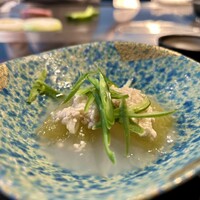 鉄板焼 北野 - 冬瓜と鶏そぼろの冷鉢