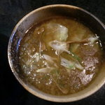 麺処 蓮海 - 醤油つけ麺つけ汁