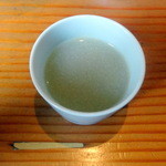 蕎麦切り 旗幟 - 蕎麦湯