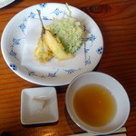 蕎麦切り 旗幟 - めごち620円