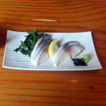 蕎麦切り 旗幟 - 〆さば720円