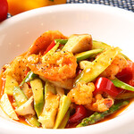 JEANS 中華美食屋 - 料理写真:エビとアスパラ炒め