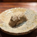 薪鳥新神戸 - 薪焼きマッシュルームのささみの自家製の鶏節