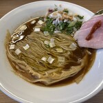 めん処 きよ洲 - サバとオリーブのぶたらぁめん醤油950円税込
