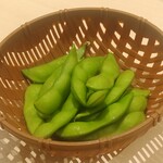 佐渡廻転寿司 弁慶 - ある日の晩酌セット➁-3　※黒崎産の枝豆／初だるま？