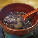 国分寺そば - そばがきぜんざい