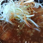 幸楽苑 - ネギ投入