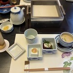 梅の花 - 小鉢、茶碗蒸し