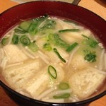 お酒・お惣菜・和食 竜田屋 - H.26.2.11.昼 とうふ汁 150円