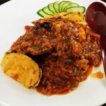 アベノ珉珉 - 揚げナスの味噌かけ