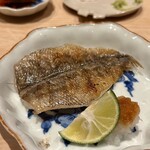 鮨 はしもと - 一夜干しのメヒカリ炭火焼き