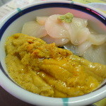 ウニホタテ丼