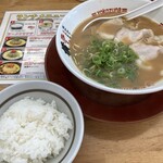 ラーメン横綱 - 平日限定の「ライスセット」。