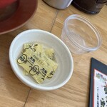 ラーメン横綱 - 別注文のニンニク（無料）