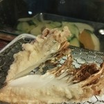 てんぷら 脇坂 - 14年9月  舞茸  生の状態がおっきくて東京じゃ絶対食べれなーい！