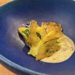Imparfait - サメカレイとレタスとズッキーニ　オリエンタルな感じ