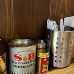 ブルース軒 - 味変調味料　八幡屋礒五郎唐辛子があるぞ‼️