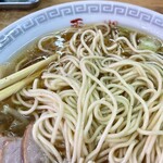ラーメン専門店 天心 - 麺のアップ