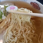 かわにし食堂 - シュルシュルプリンの麺。