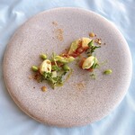 307148901 - パテマグロのソイマリネ、枝豆のムース