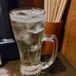 新川にしや - フォアローゼズソーダ割り