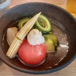 木陰 - 夏野菜の煮びたし