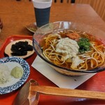 手打そば賀登利庵 - 梅と湯葉