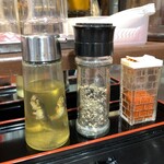 らあめん 鬼ぼし - 卓上 こうやって見ると結構シュール