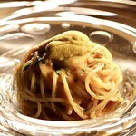 塩水ウニの冷製フェデリーニ