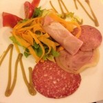 Au Delice - 前菜のハムサラダ