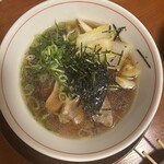 旬彩居酒屋　古市　つぼ銀 - 〆に4人でラーメンシェア　和風ですね