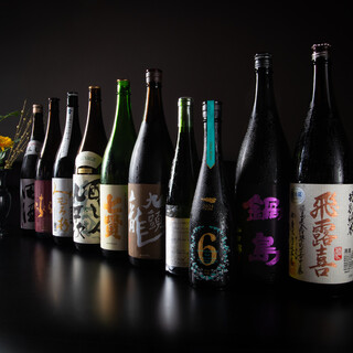 日本酒好き必見！常時10種類以上の厳選銘柄をご用意