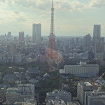 レインボー - 2014/9　世界貿易センタービル 40階展望台から、東京タワー