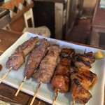 大衆酒場 ナミヘイ - 串５点盛り　これで良いんだよ〜