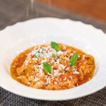 Seminare Karuizawa - I wanted to enjoy tripe, so this time I prepared it with various organs from Azumino Pasture-raised Pork.
      To finish, I added aged cheese from Shinshu Mountain Dairy.