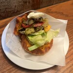 クルミドコーヒー - クルミドサンド バジル香る夏野菜のマリネ